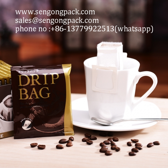 Indonesia Java Arabica Drip Coffee Bag Packing Machine with Outer Envelope