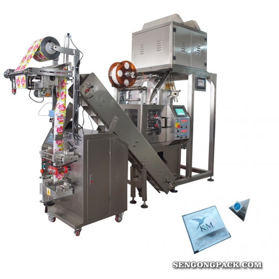 Inner and Outer pyramid Holy Basil  tea bag packing machine
