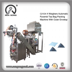 Piramit jiaogulan çay / gynostemma pentaphyllum çay iç ve dış çanta paketleme ekipmanları