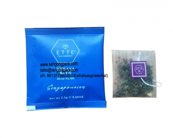 Flat Nylon tea packs for commercial machines
